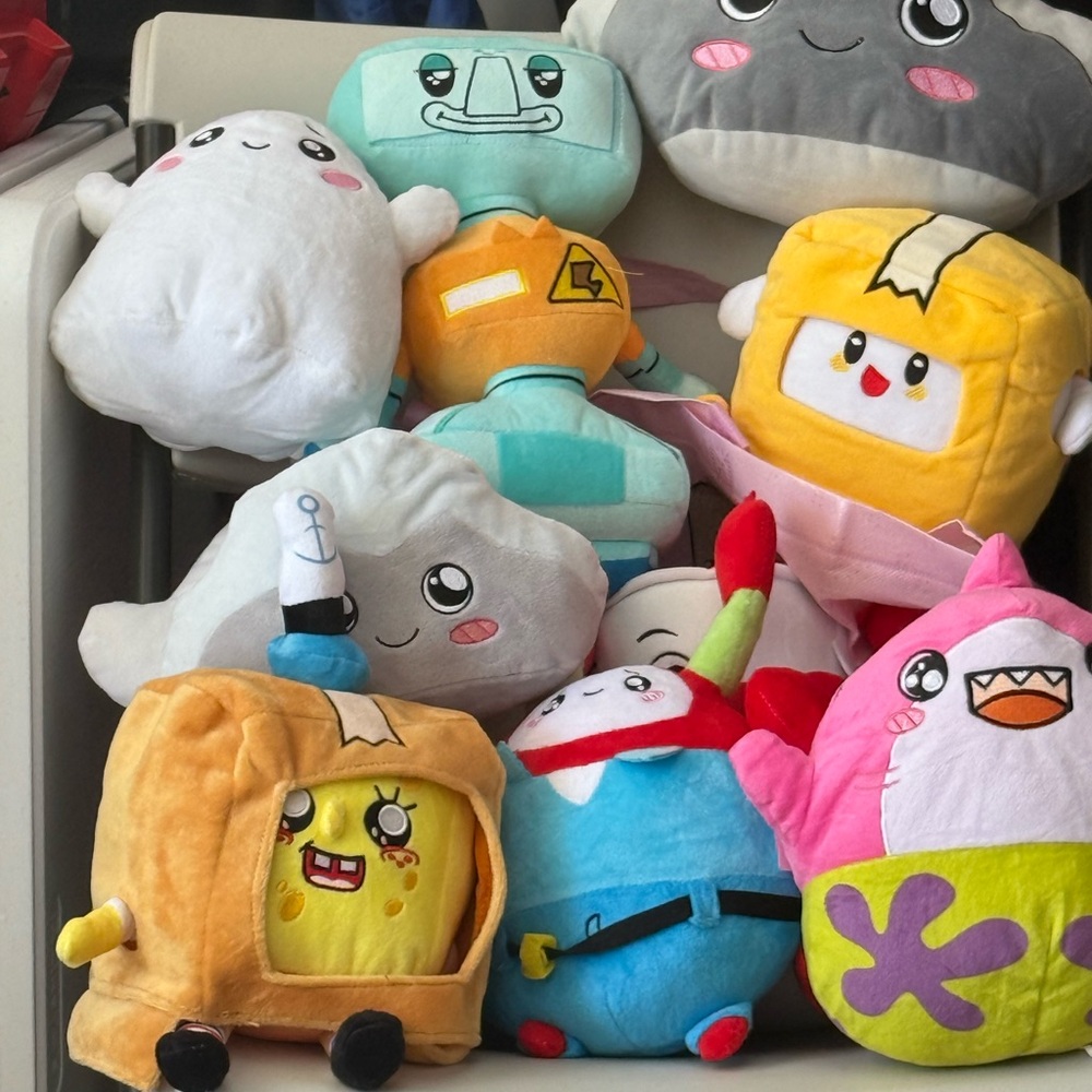 Lankybox SpongeBob Plush Toy Set for Kids